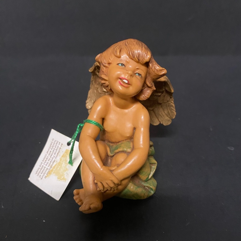 Fontanini Smooth Cherub Angel Shelf Sitter Figurine